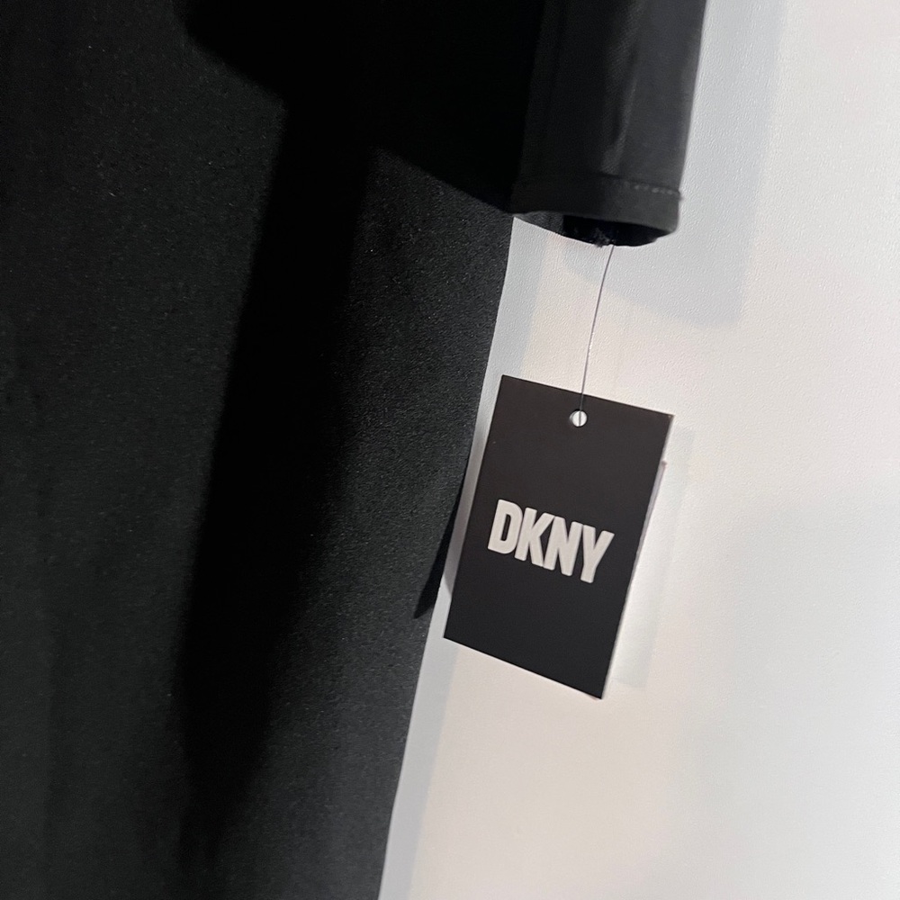 DKNY Black Long Sleeve Twist Dress - Picture 11 of 11